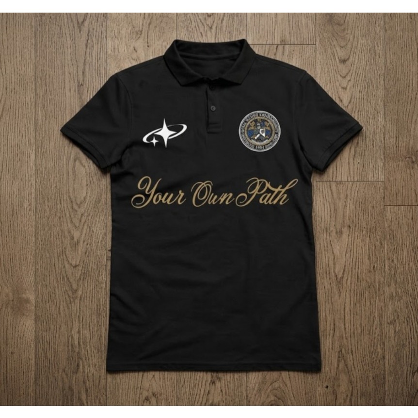 Camisa Polo Unissex próprio caminho em Algodão