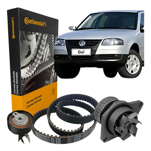 Kit Correia Dentada Tensor Bomba Agua Gol G5 1.0/1.6 8v