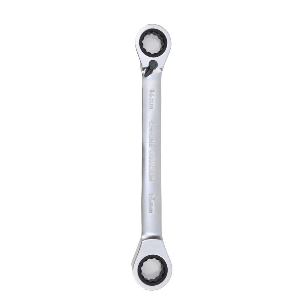 CHAVE ESTRELA COM CATRACA, CROMO VANADIO, 14-15MM, CROMADO, 1PC // STELS
