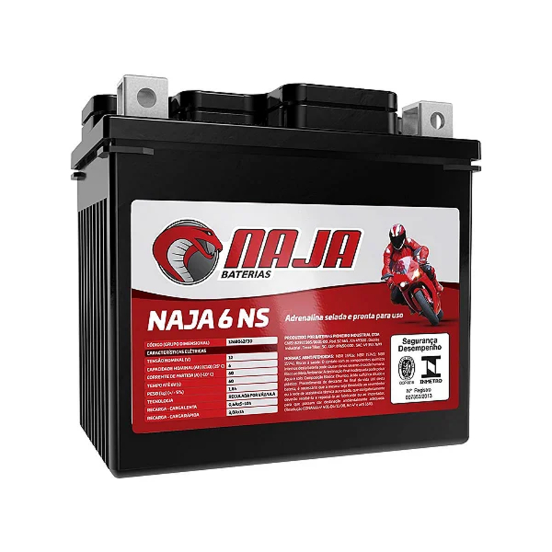 Bateria Para Fan 160 Cg Factor 6 Ns 12v 6ah