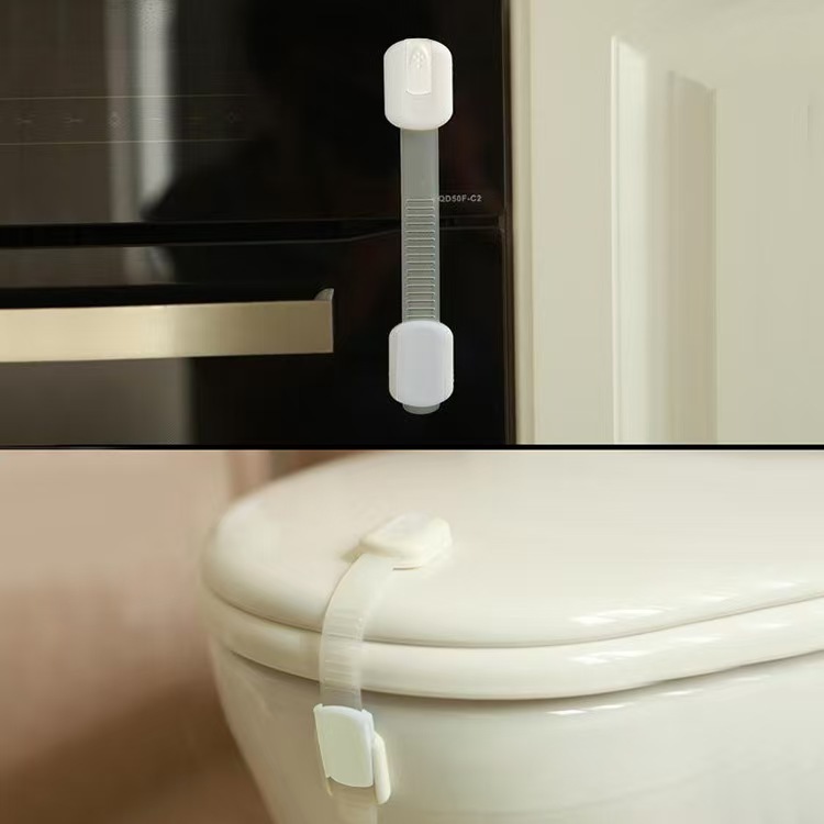 Trava Protetora Infantil A Tóxico | Kit 10 para Gaveta Armário Geladeira Porta Vaso Sanitário