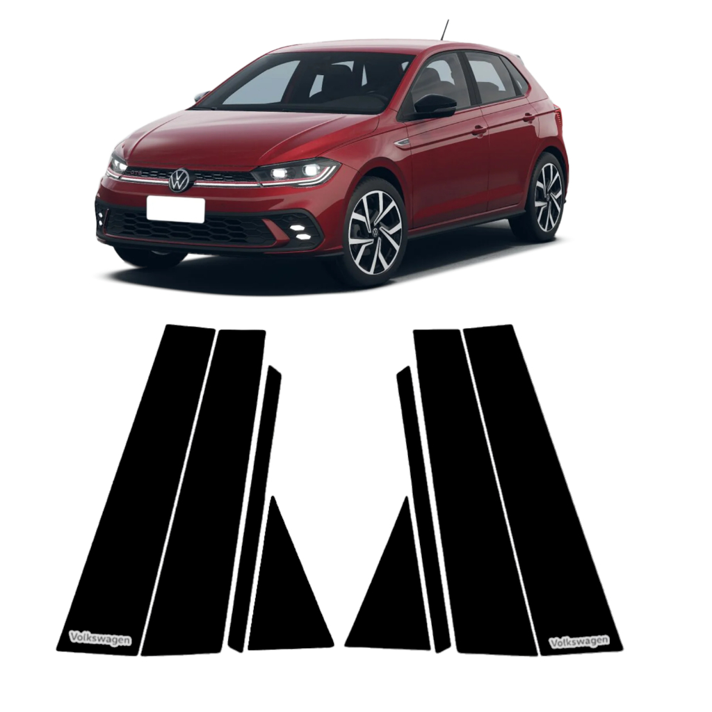 Coluna Black Piano Novo Polo Nivus Virtus Dupla Face Glass Window 2018 2019 2020 2021 2022 2023 2024 2025 2026