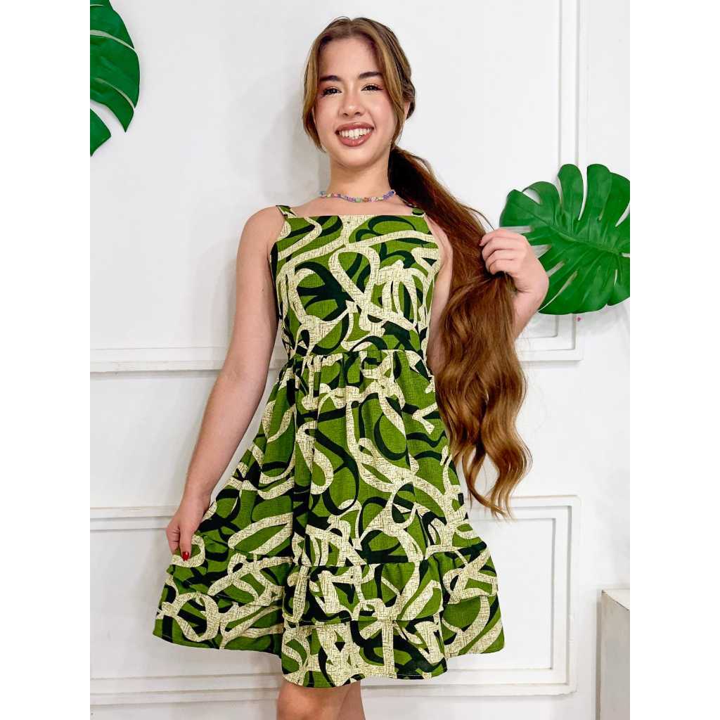 Vestido Infantil Juvenil Estampado Alça Verão Praia Rodado