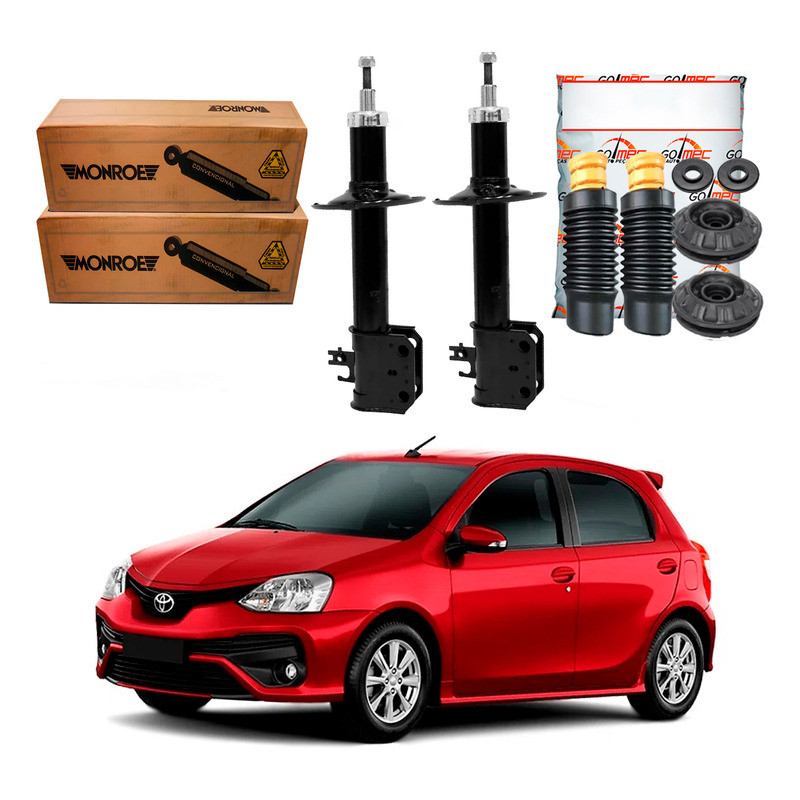 Kit Amortecedor Dianteiro, Etios 1.3 1.5 2017 A 2021