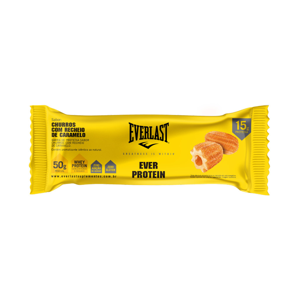 Barra de Proteína Sabor Churros - 01 unidade - Everlast Suplementos