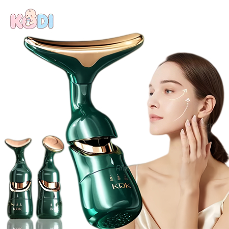 3 Em 1 facial massageador de rosto e Pescoço LED Vibração Fototerapia-N7