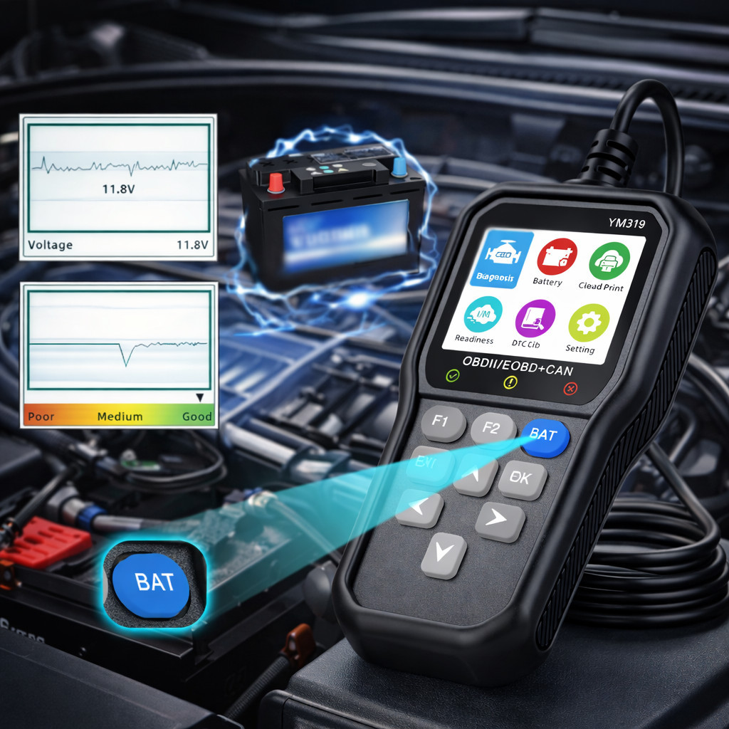 Aparelho Scanner OBD2 para Carro Diagnóstico Automotivo Completo Ler e Apagar Falhas Motor VPL-8201