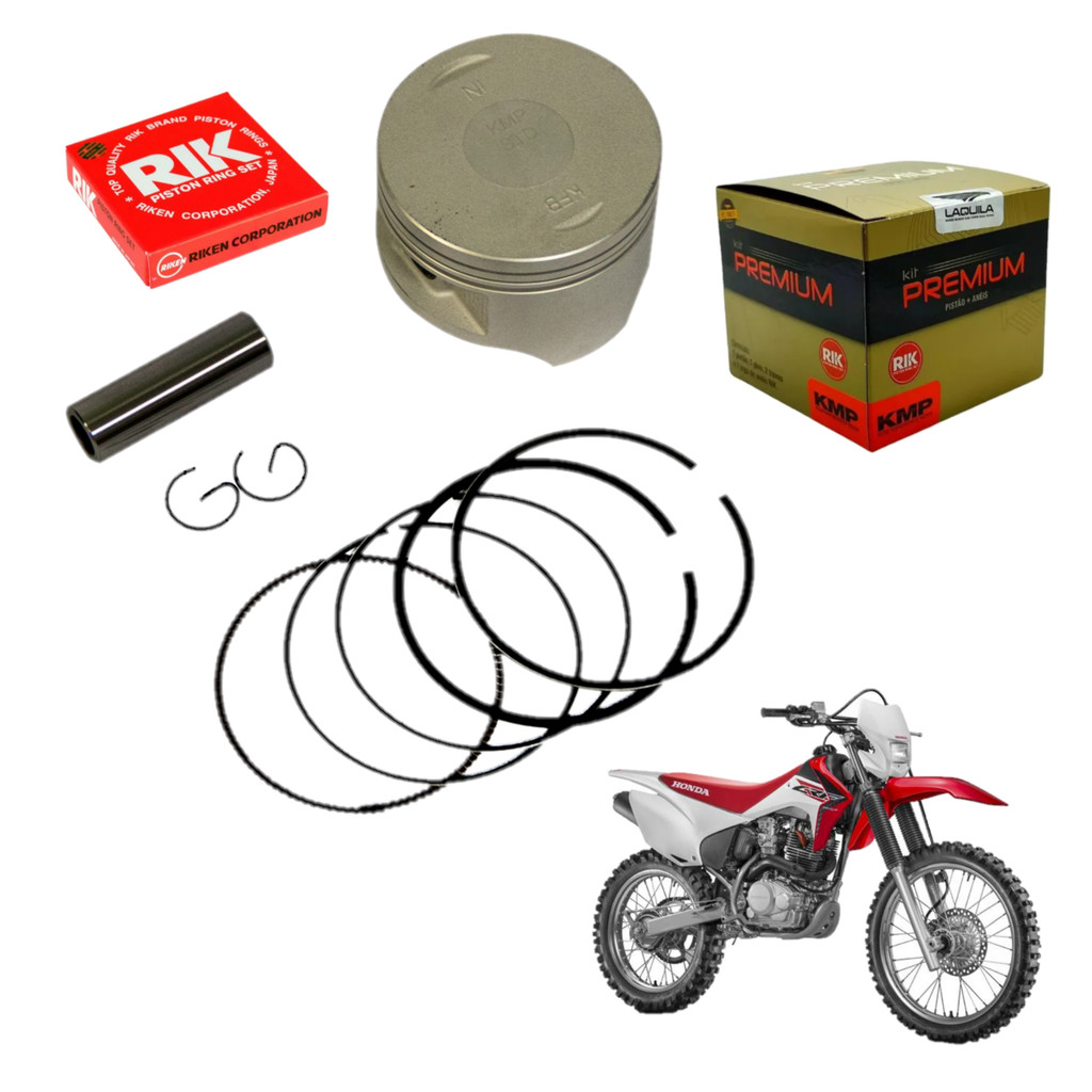 Kit Pistão Anéis Crf 230f 1.50 2.00 Premium