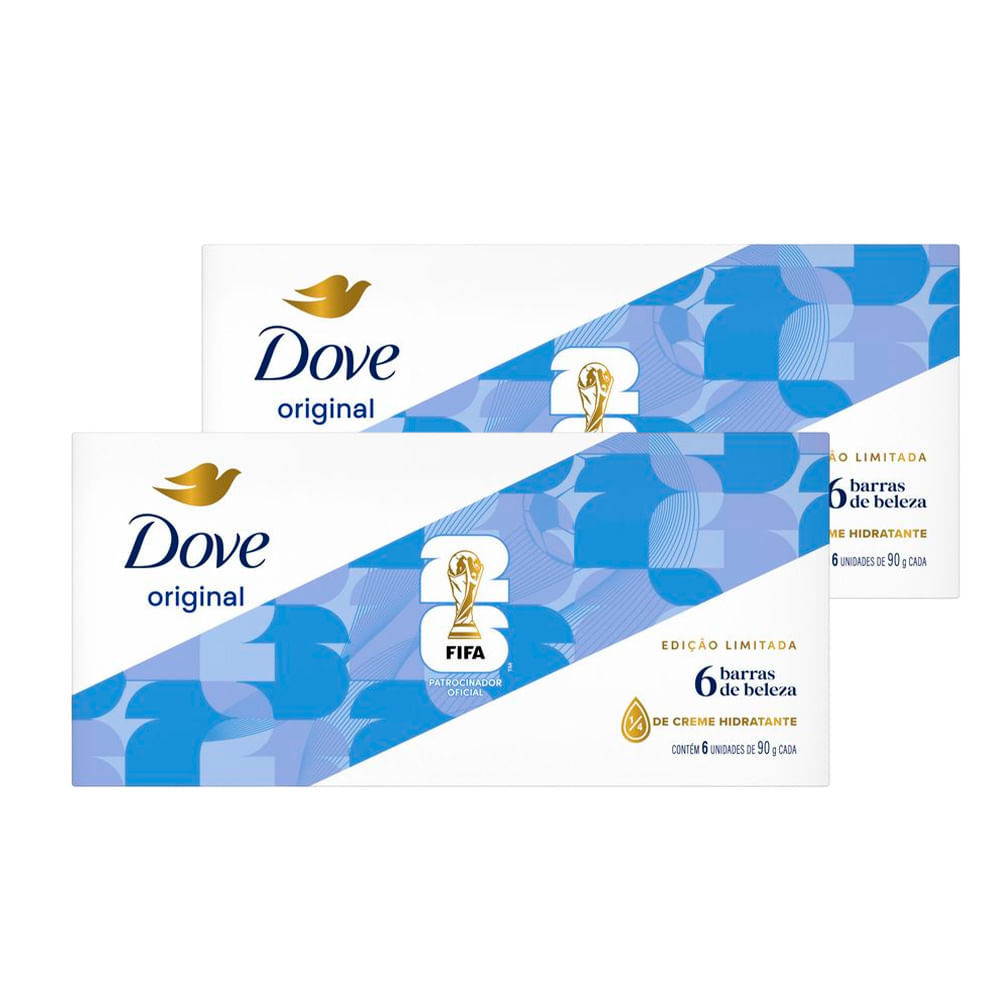 Kit Sabonete Em Barra Dove Original - 12 Unidades 90g