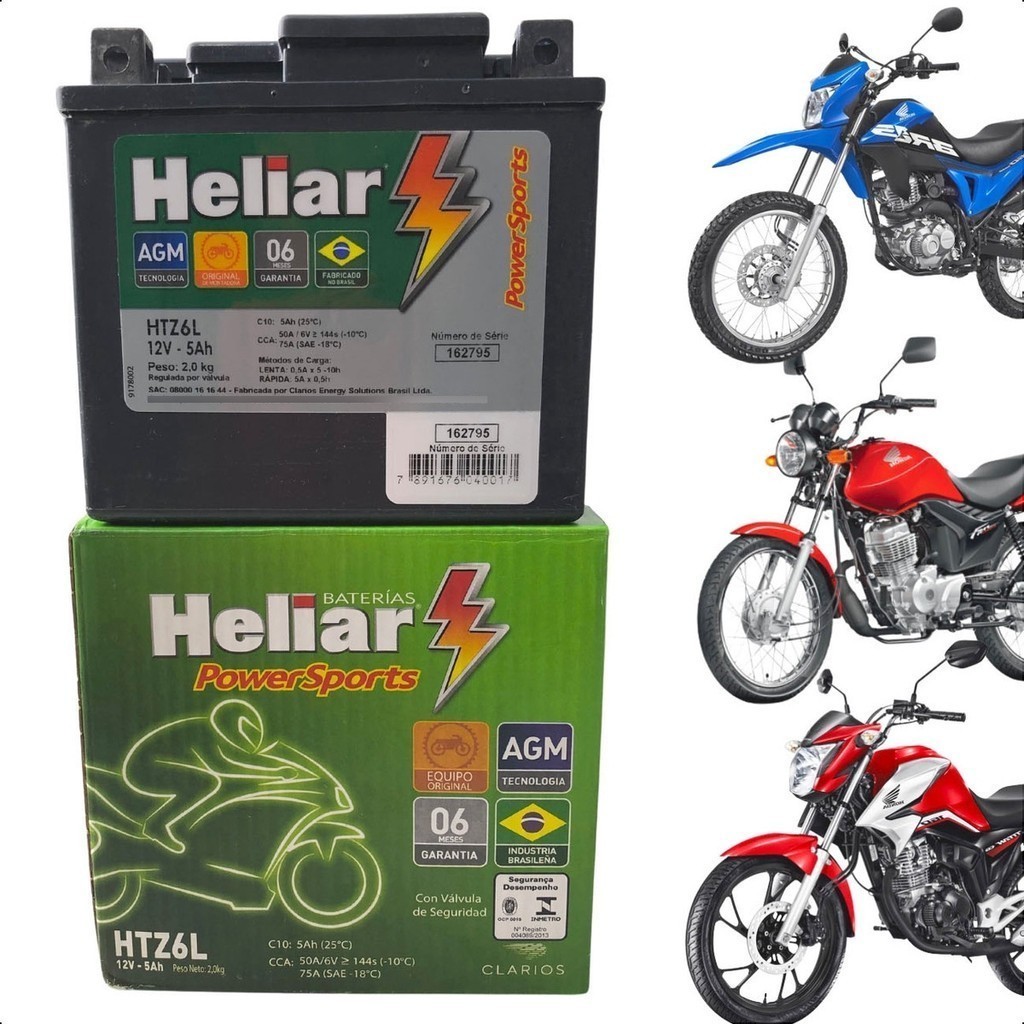 BATERIA Honda NXR Bros 125 150 160