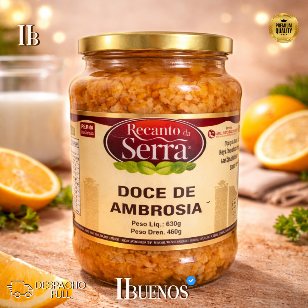 Doce de Ambrosia 630g Baixo teor de açúcar | Tradicional da Roça - Recanto da Serra