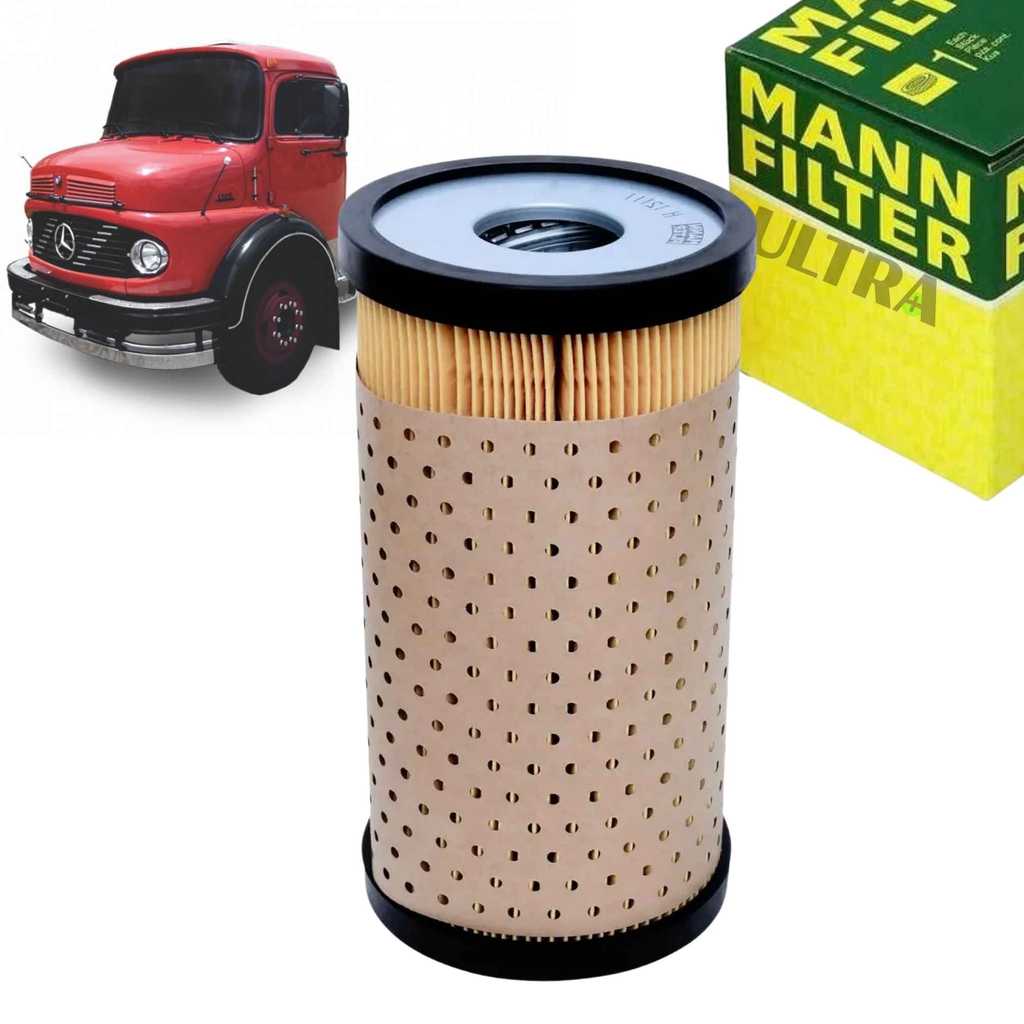 Filtro Óleo Motor para MB Mercedes-Benz 1113 / 1313 / 1518 / 2213 / … - OM352 / OM352A / OM366 (Mann-Filter H12111X)