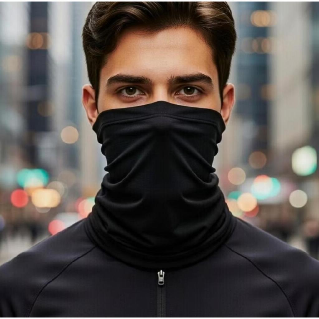 Touca Ninja Bandana Tubular Proteção Frio e Calor Multiuso Esportiva e Colorida Motociclista Corrida Ciclismo