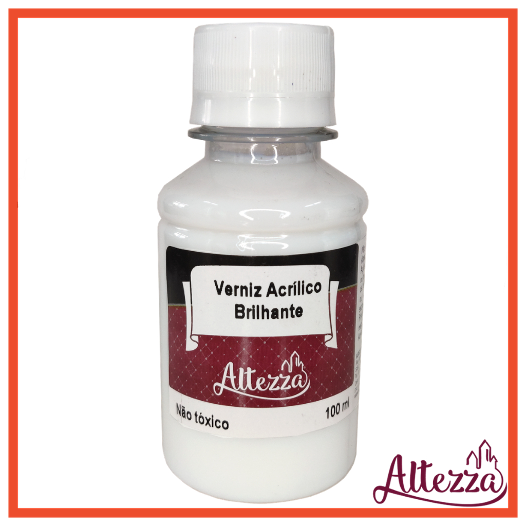 Verniz Acrílico Brilhante Altezza 100ml Autêntico e Concentrado