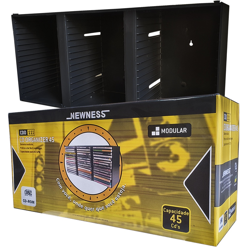 Porta Cd Newness 45 Cd´s Organizer