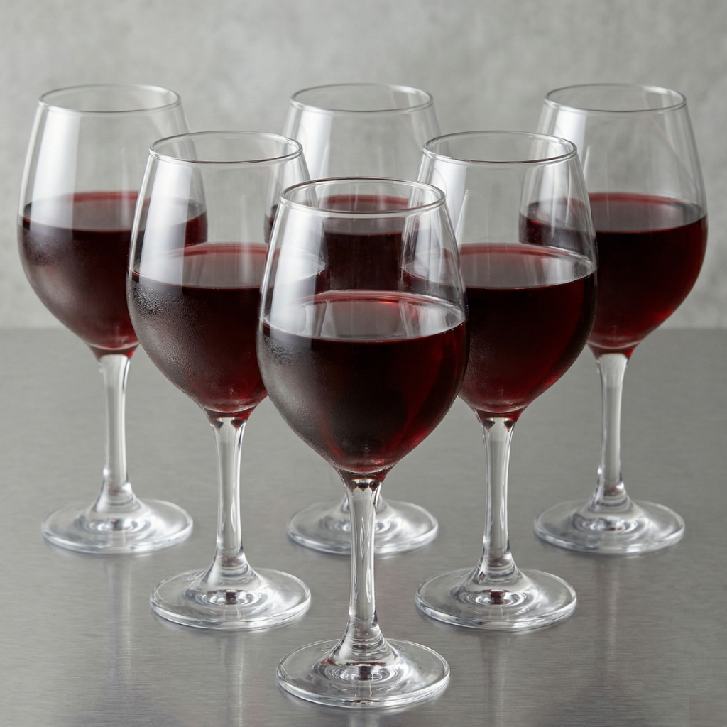 Jogo de Taças de Vidro One 600ml Vinho Tinto Taça Grande 6 Peças Ruvolo