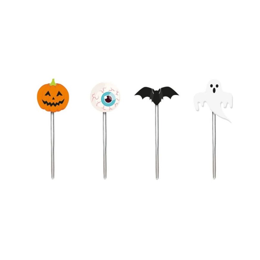 Pick Decorativo Halloween- Doces ou Travessuras-12 uni Rizzo