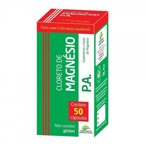 Cloreto de Magnésio PA 500mg Medinal 50Caps