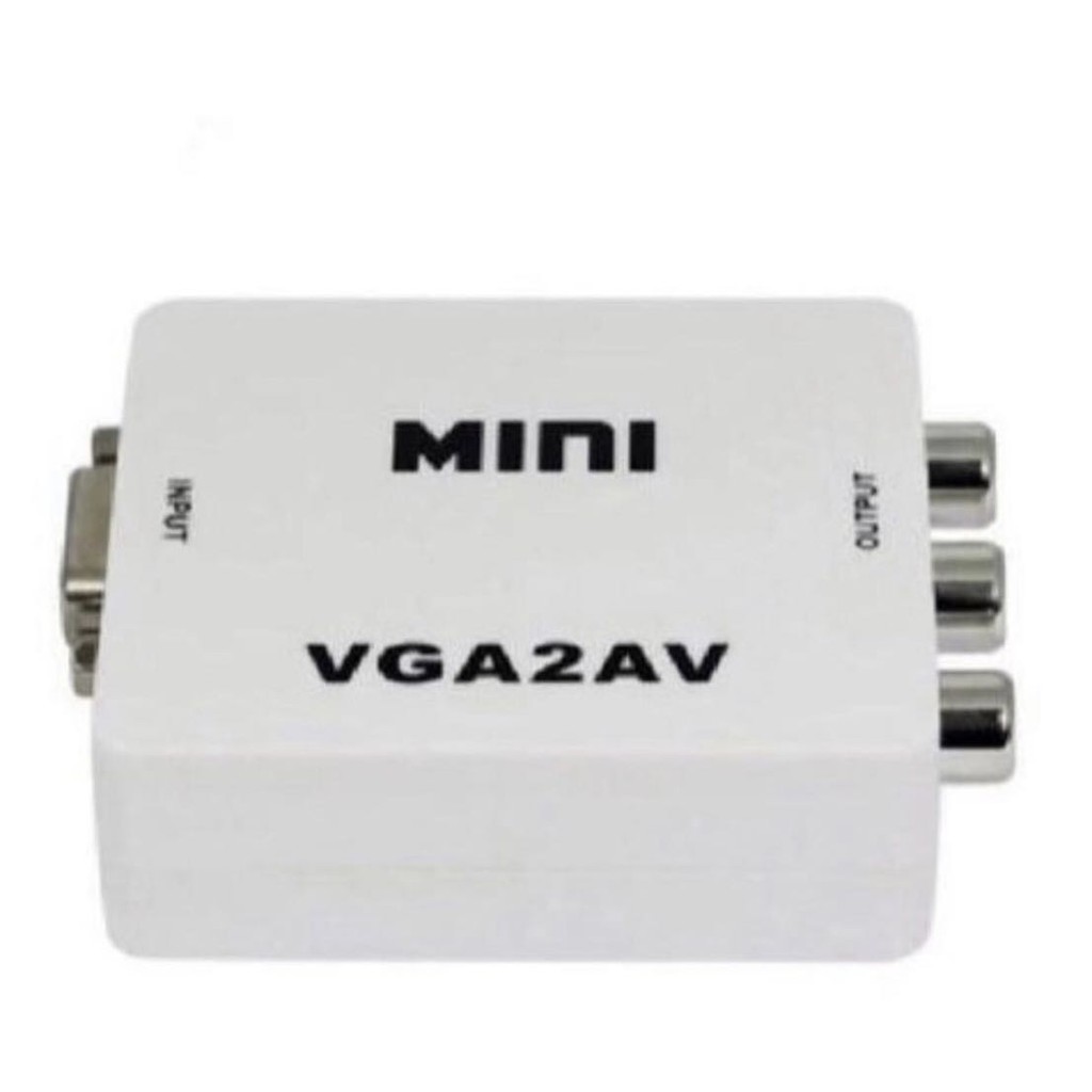 mini adaptador Vga2Av conversor para audio e video