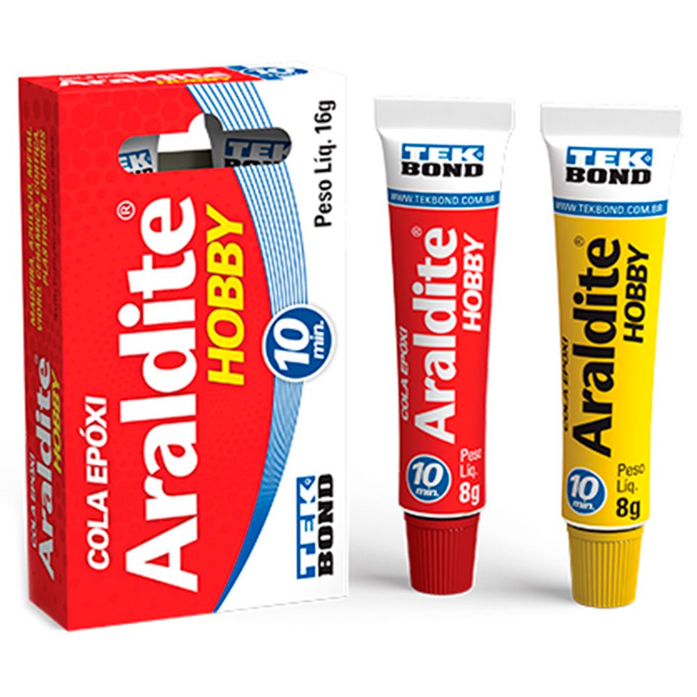 Cola Epóxi Araldite Hobby 10 Minutos 16g Uso Geral