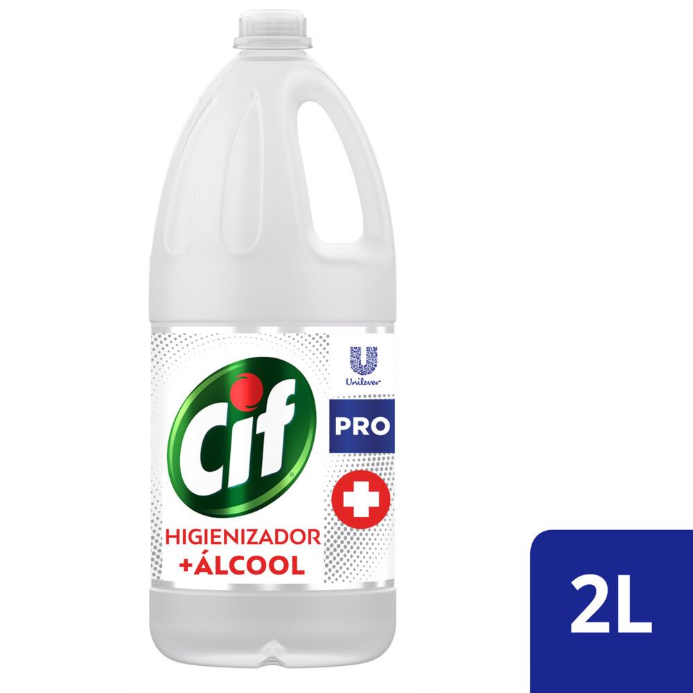 Higienizador + Álcool Cif Profissional Original Sem Perfume 2 Litros