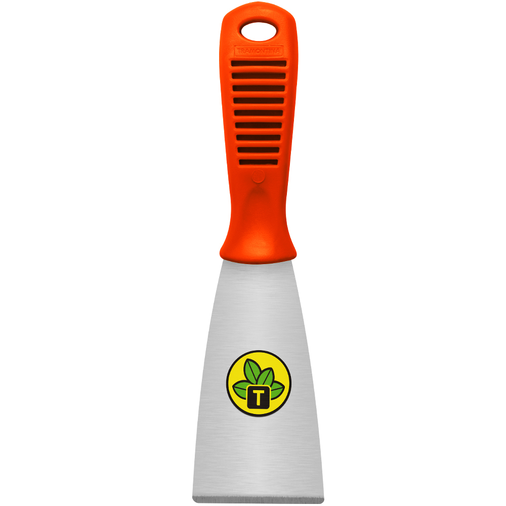 Espátula Rígida 6cm Tramontina em Aço Carbono com Cabo de Plástico 77395/065
