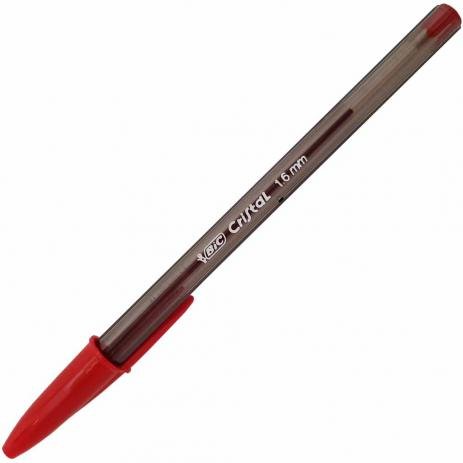 Caneta Bic Cristal 1.6 - Vermelha