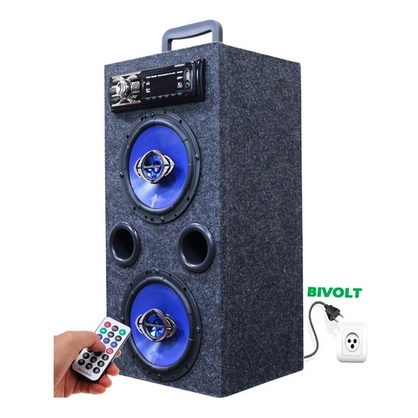 Caixa Bob Torre Falante Hurricane 6 Ativa Bluetooth Usb Top