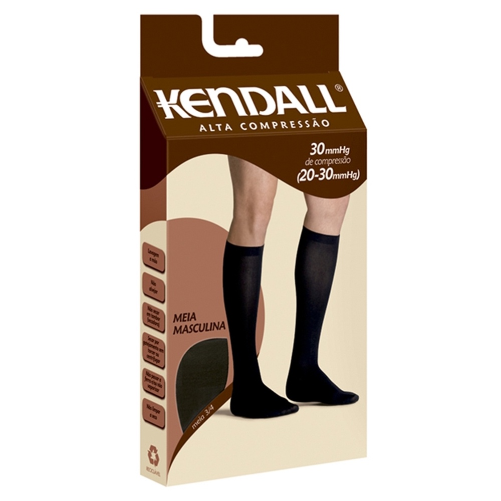 Meia 3/4 Kendall Alta Compressão Masculina
