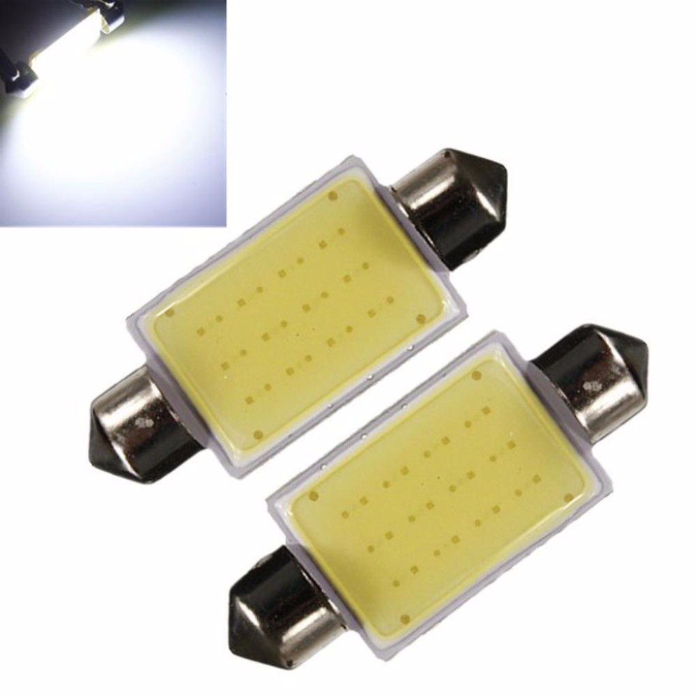 Lampada Torpedo 41mm 12 LEDs 12V Cob Luz Teto Mala Placa