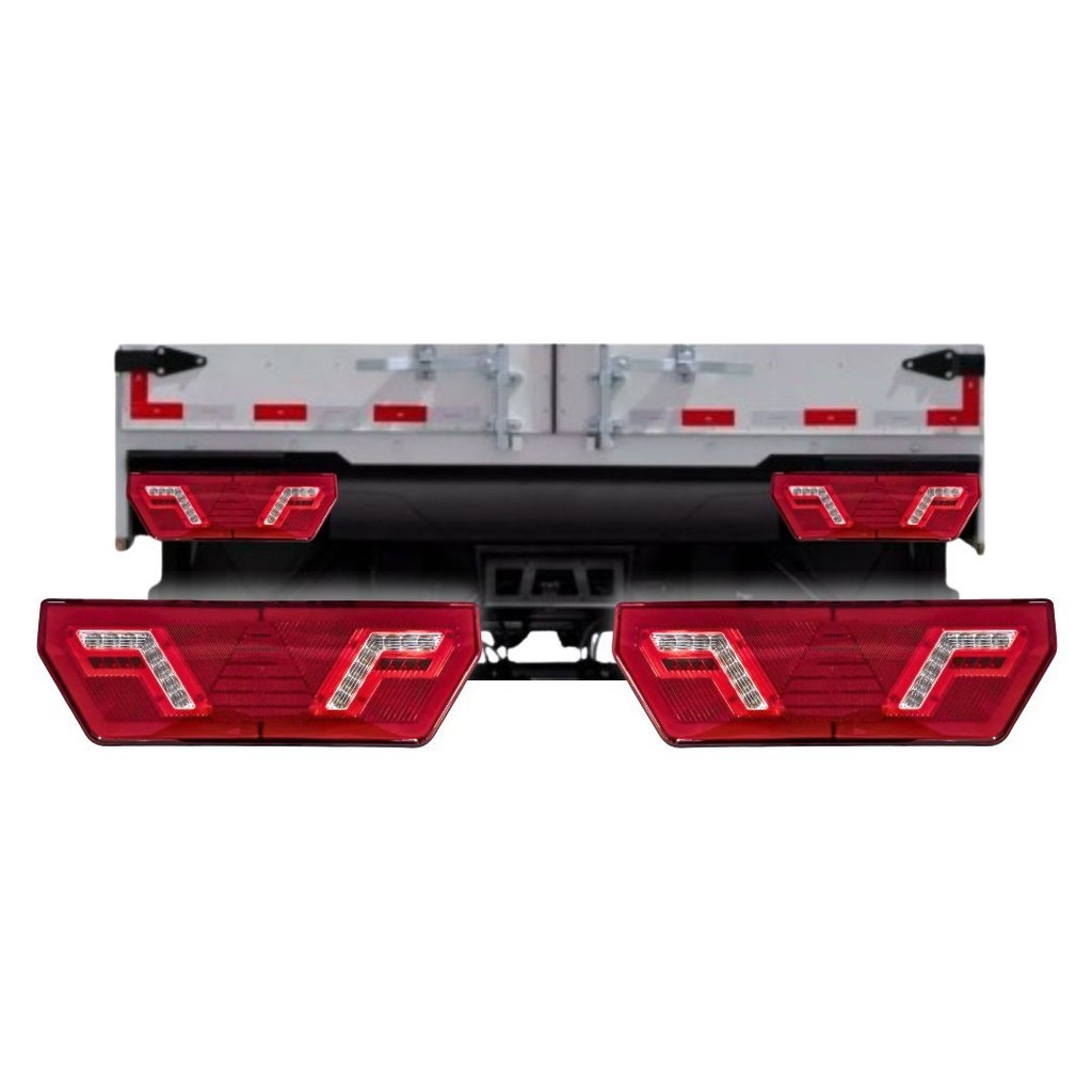Par Lanterna Traseira Implementos Guerra Universal 24V LED